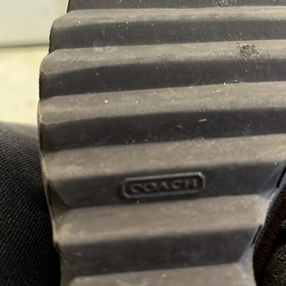 Coach brown&tan calf high boots -size 7 medium excellent condition - Picture 2 of 5